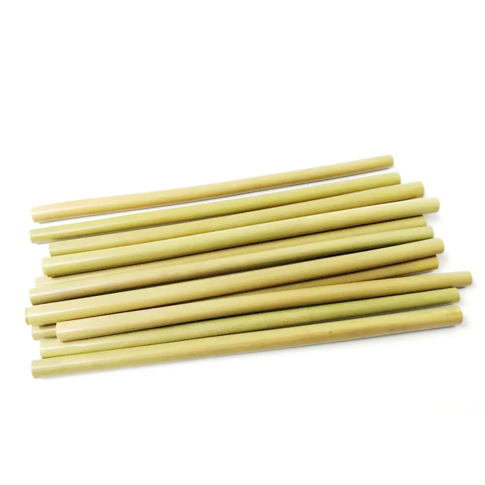 Reusable Organic Natural Custom logo Engraved Bamboo Straws for Party Birthday Wedding Bar Tool Degradable Bamboo Straw