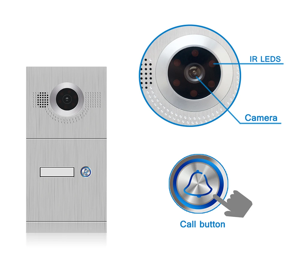 Tuya Ip Door Bell Doorbells For Multiple Apartments,Apartment Tuya Wired Video Doorbell