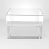 Clear Acrylic Cars Model Standard Display Case Plastic Toy Camera Digital Products Protection Show Box With Colored Base