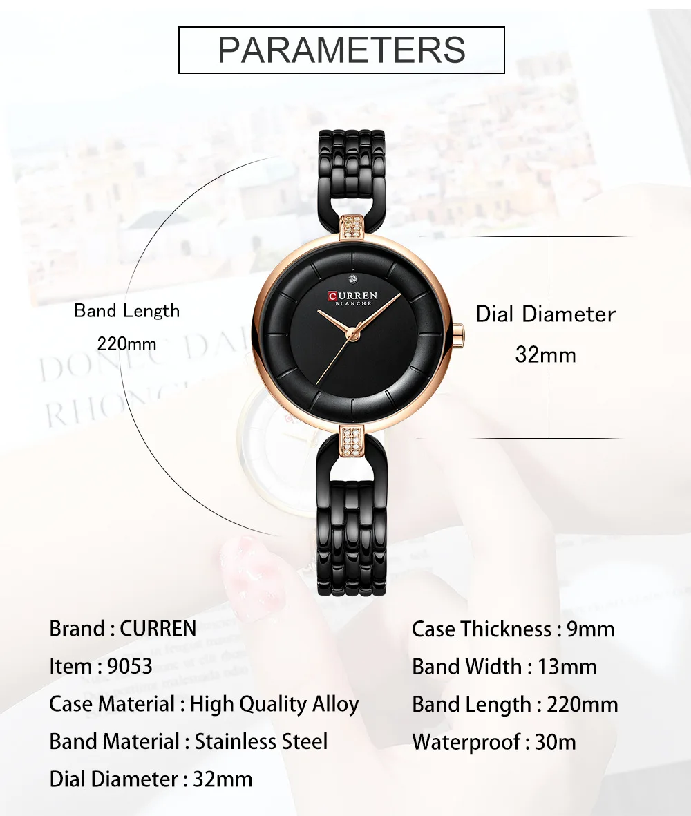 CURREN 9052 Ladies Watch Features