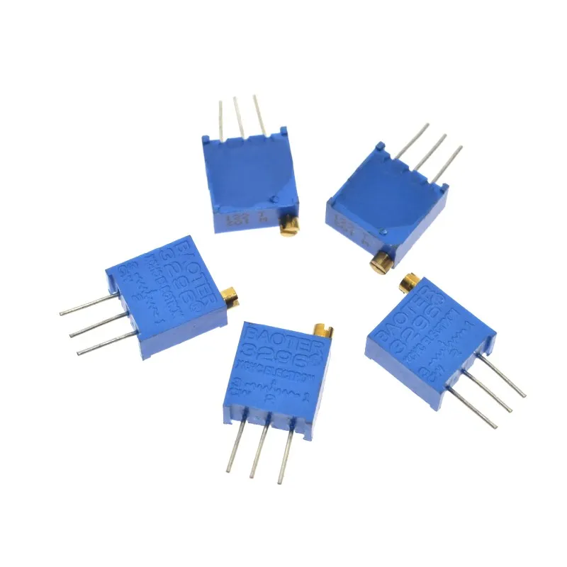 50pcs 3296W potentiometer 500 50ohm multi-turn precision adjustable resistors 