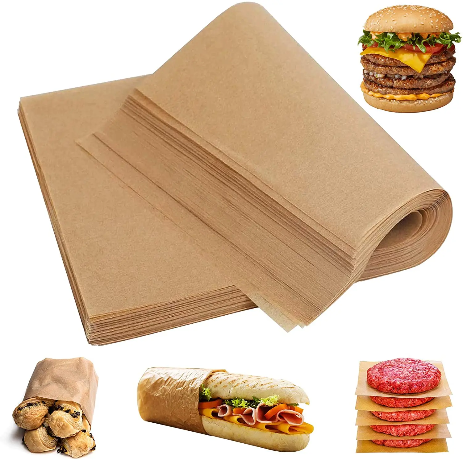 Пищевая бумага фото Non Stick Baking Paper Pizza Double Sided Silicone Oil Parchement Paper For Oven