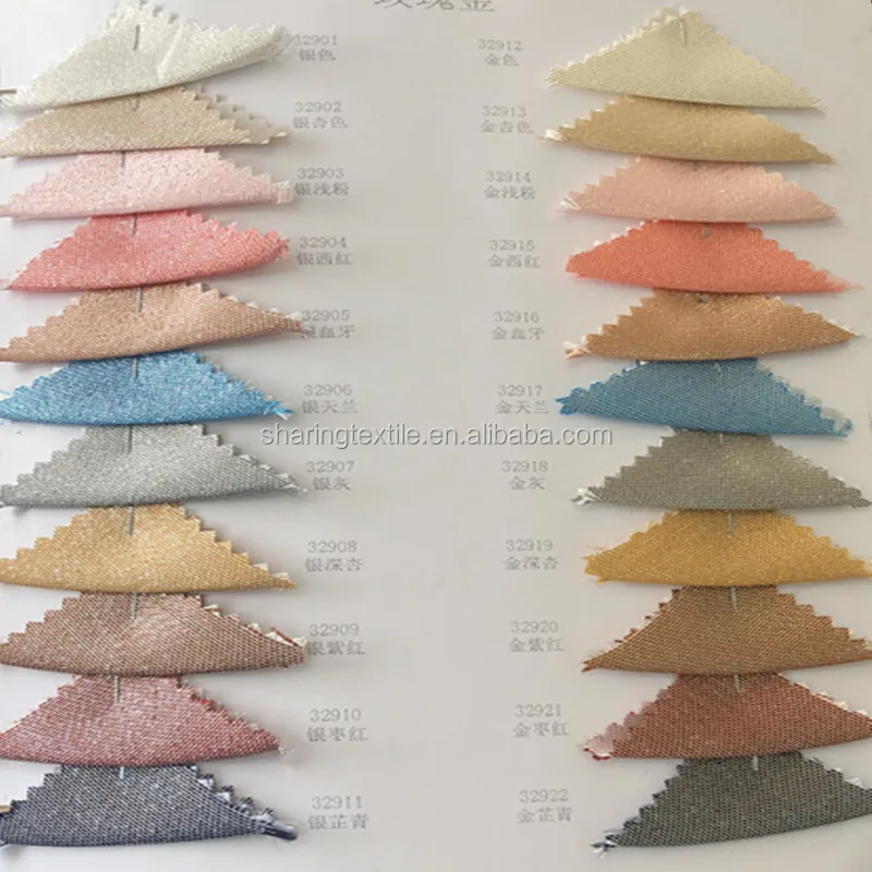 Wholesale Polyester Yarn Dyed Woven Gold And Sliver Shimmer Glitter