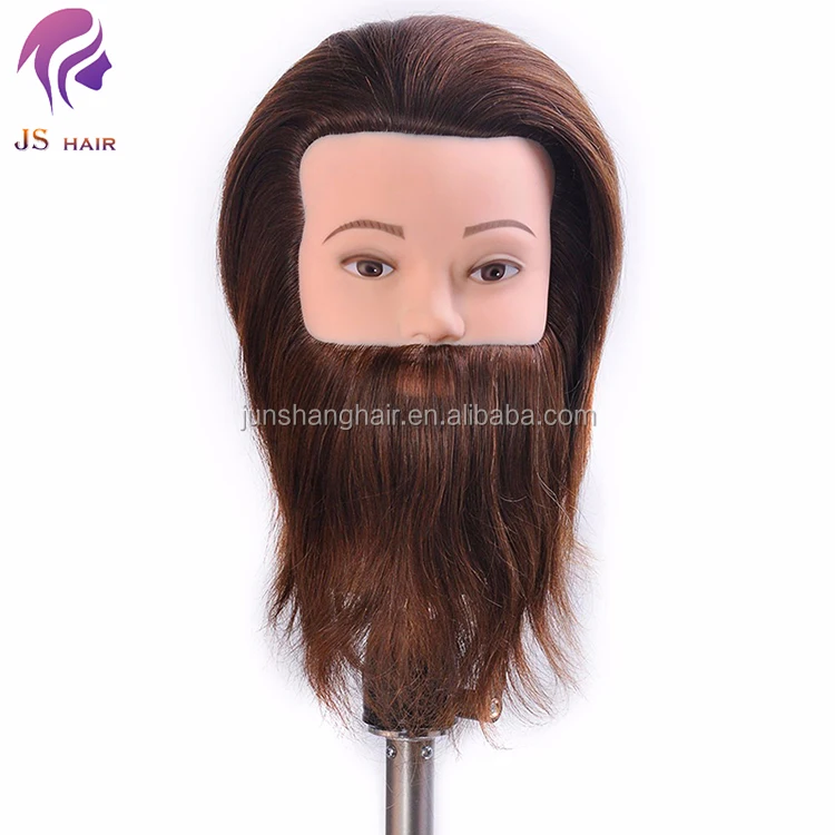 Male Hair Barber Training Head Mannequin Of Natural Hair 100 Human