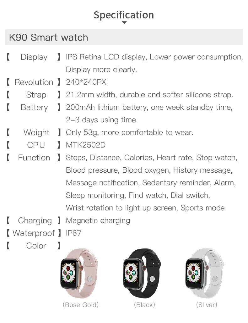Reloj Inteligente K90 Serie 6,Reloj Inteligente Con Pantalla Táctil De 1,54  Pulgadas,Control Del Ritmo Cardíaco,Llamadas Telefónicas,Bluetooth - Buy  Llamada De Teléfono Inteligente,Smartwatch,Reloj Teléfono Inteligente  Product on Alibaba.com