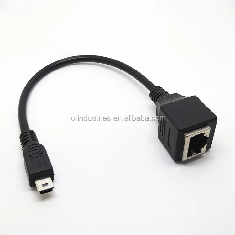 Wholesale Mini USB Male to Female RJ45 Ethernet USB Converter Adapter cable
