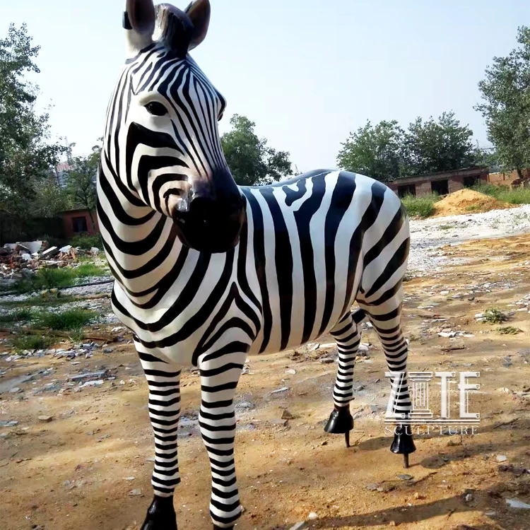 Outdoor Garden Fiberglass Animal Life Size Resin Zebra Statue Buy
