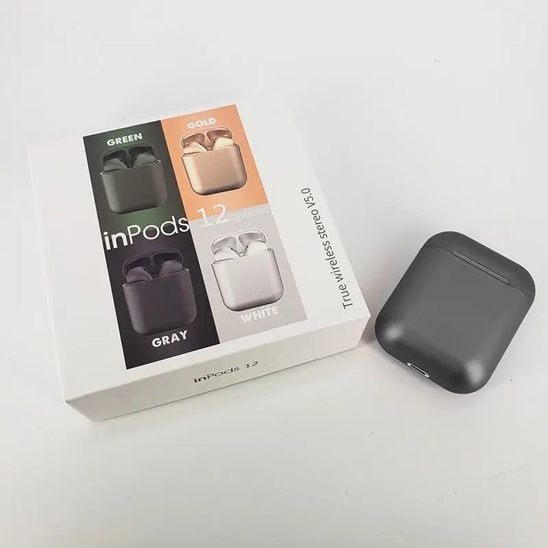 inPods 12 Eleven Pro i12 Metallic Color Finished TWS Earphones for Mobile Phones - ANKUX.COM