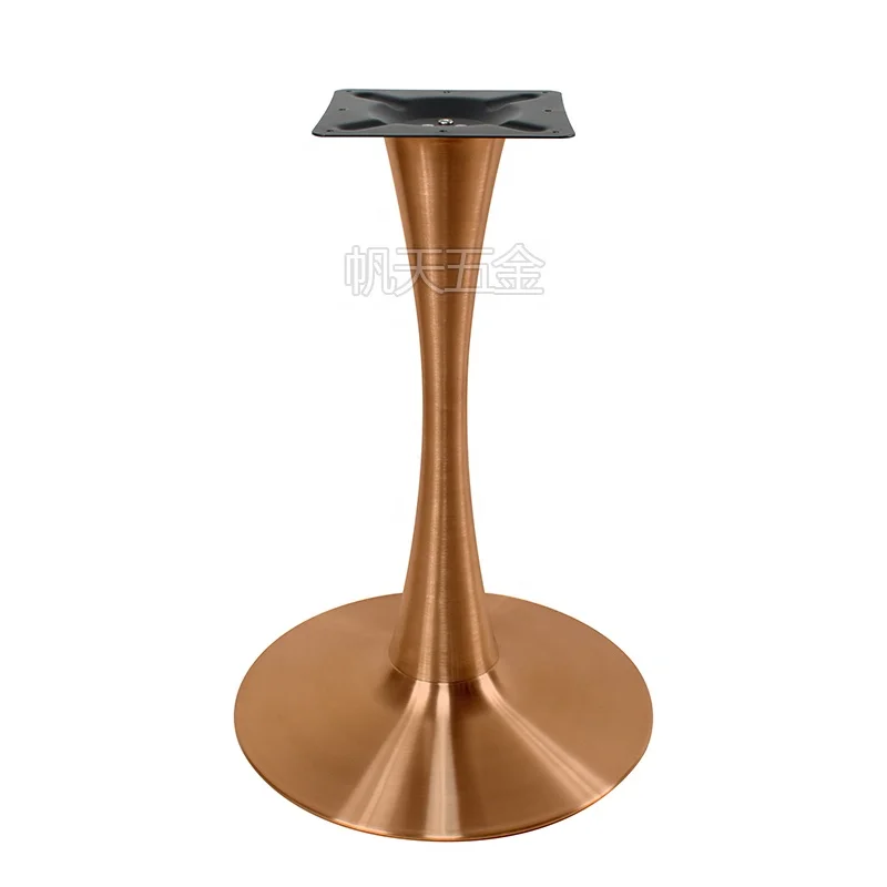 Industrial Made Furniture Parts Rose Gold Table Base Metal Table