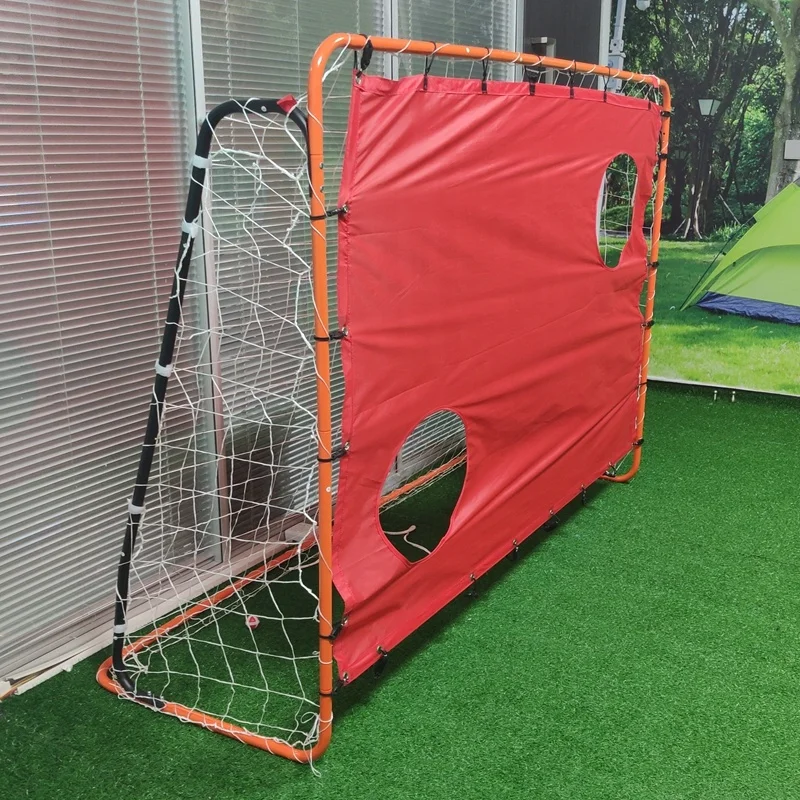 7 Ft Portable Foldable Soccer Net Goal With A Target Door Wall For Shot