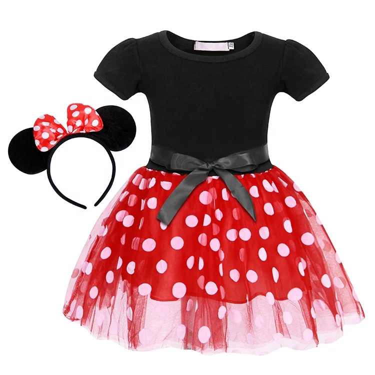 Minie Mouse Kid Girl Birthday Party Halloween Costume Cosplay Ballet Tutu Dress