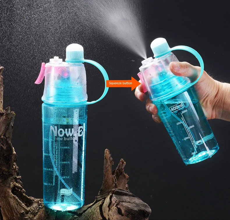 Wholesale 600ml Misting Spray Sport Drinking Bottle Ecofriendly Bpa
