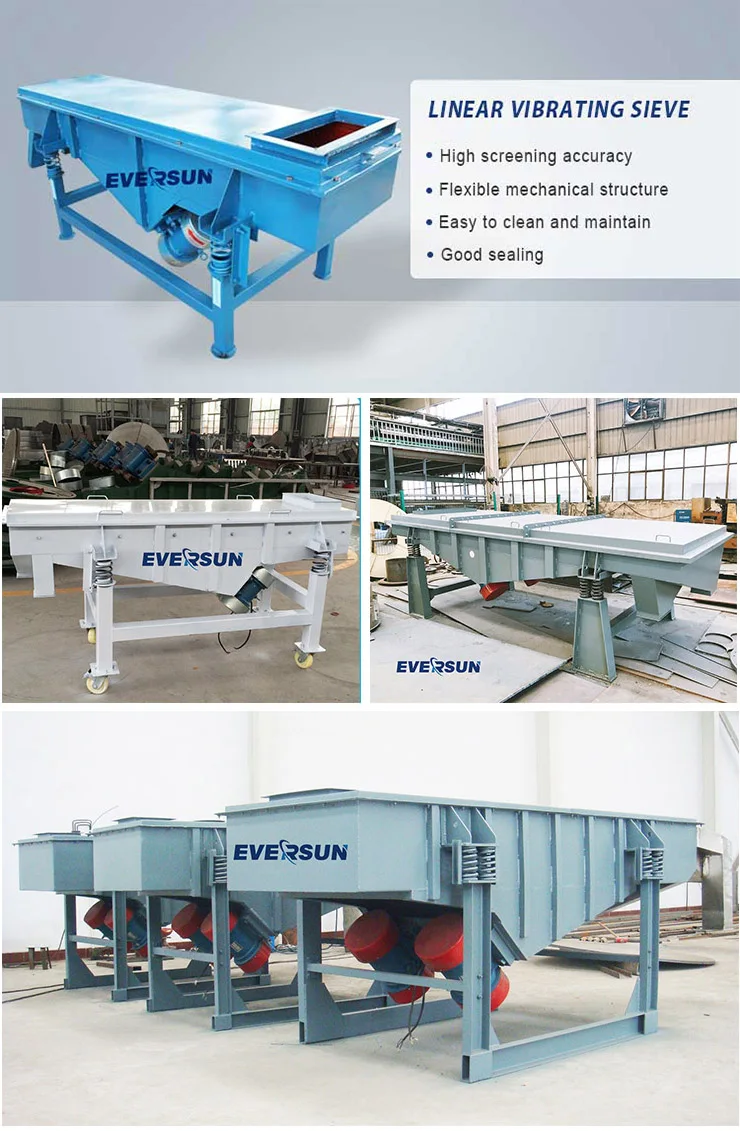 High quality factory linear vibrating screening sieve machine with all sieve diameter sizes