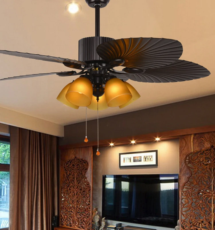 52 inch Home Appliances Remote Control Hotel Classic Decorative Ceiling Fan with Light