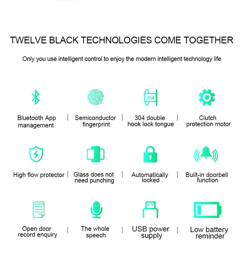 WiFi Smart Home digital Keyless Keypad Deadbolt Door Rim Lock fingerprint door lock home