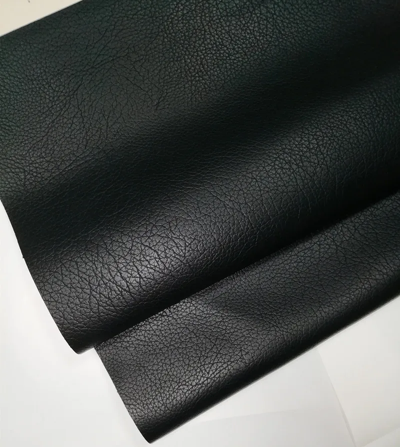 6 厚度黑色纹理 oeko tex 认证合成 pu 皮革服装