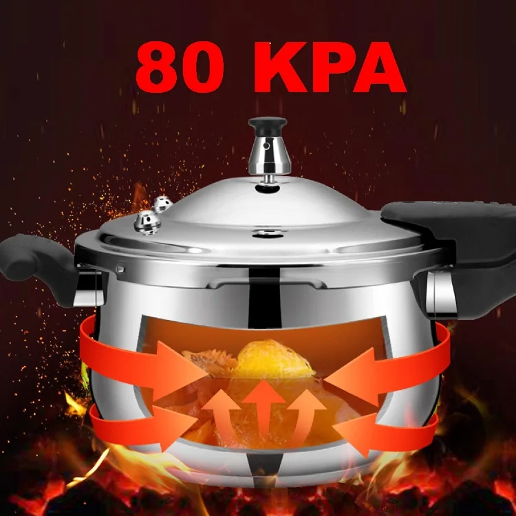 Olla A Presión De Gas Y Inducción,De Acero Inoxidable,Uso General