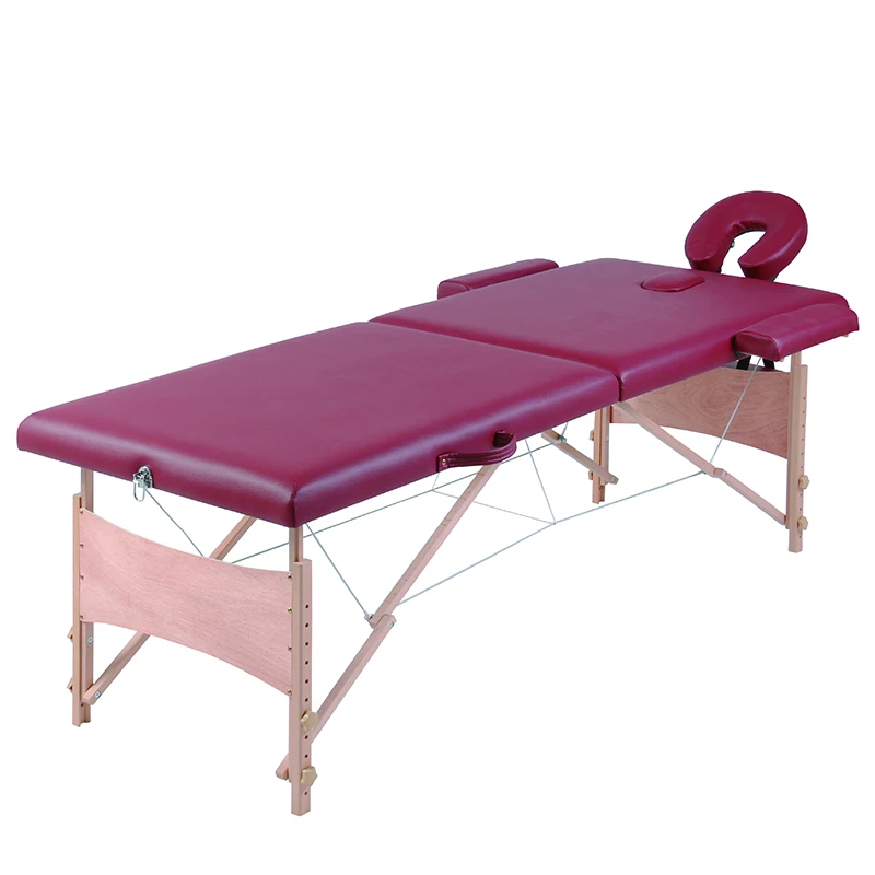 Acrofine Wooden Portable Massage Table With Deluxe Pu