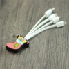 Christmas socks design Flat USB cable car shape usb charger cables 4in1 usb cable