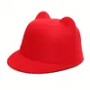 Cute Children Size 54cm Artificial Wool Winter Hat Cap