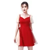 Wholesale clothes women elegant dress red summer formal evening mini dresses