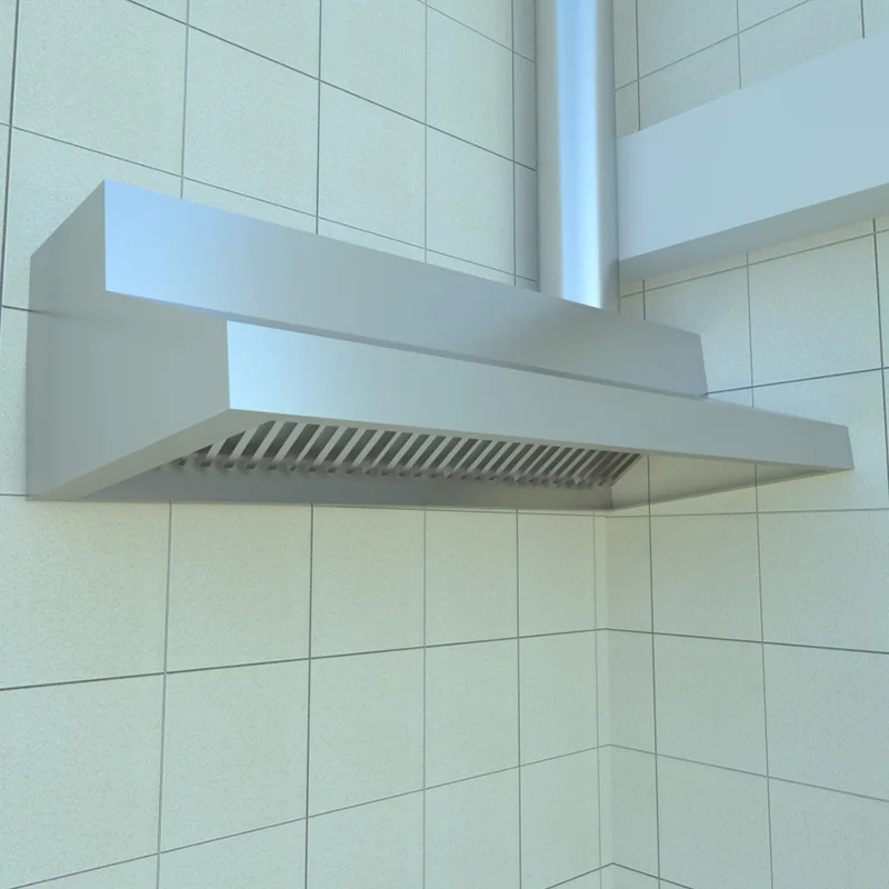 
commercial kitchen range exhaust hood restaurant vented 