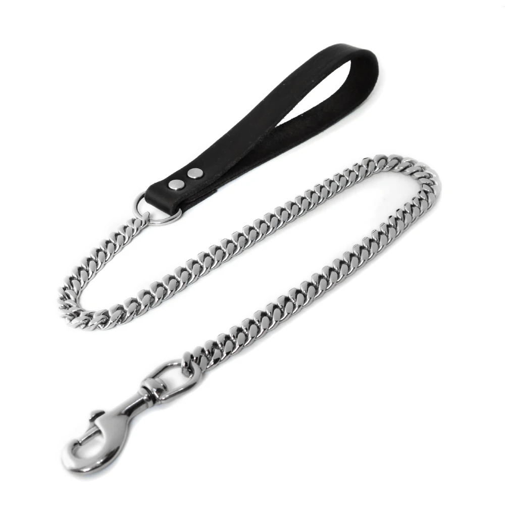 Cuban Link Chain Silver Stainless Steel Dog Chain Leash Buy Dog Chain