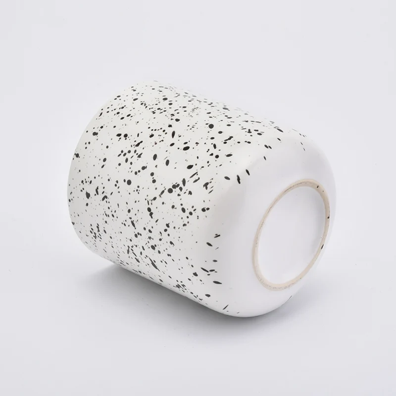 Matte White Ceramic Candle Vessels