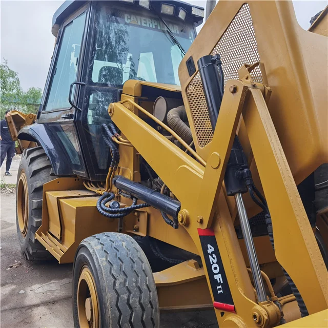 Used/second Hand Caterpillar420f Wheel Backhoe Loader 4x4 Used Cat 420f