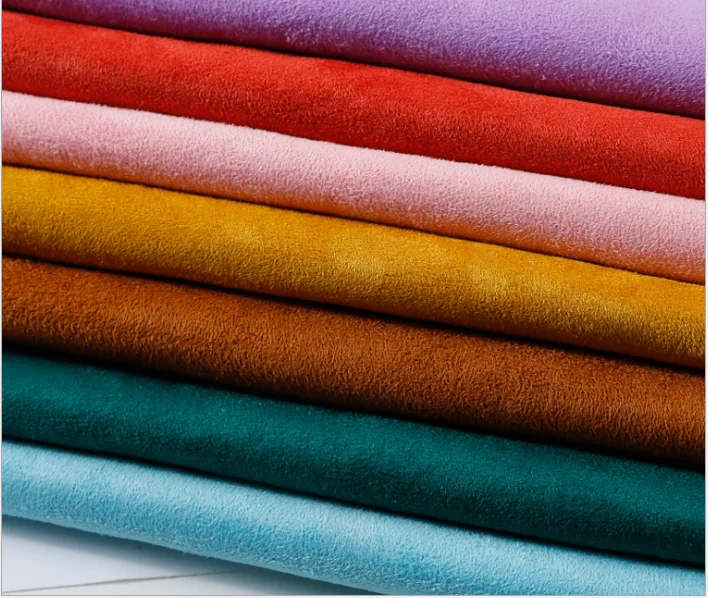 100%polyester sherpa bonded with suede fabric for shoes