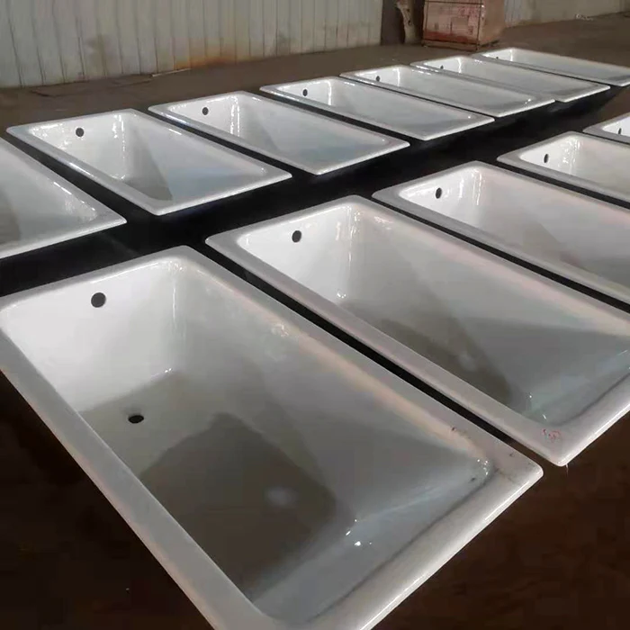Us Market Standard Size Builtin Cast Iron Bathtub For Home Decoration