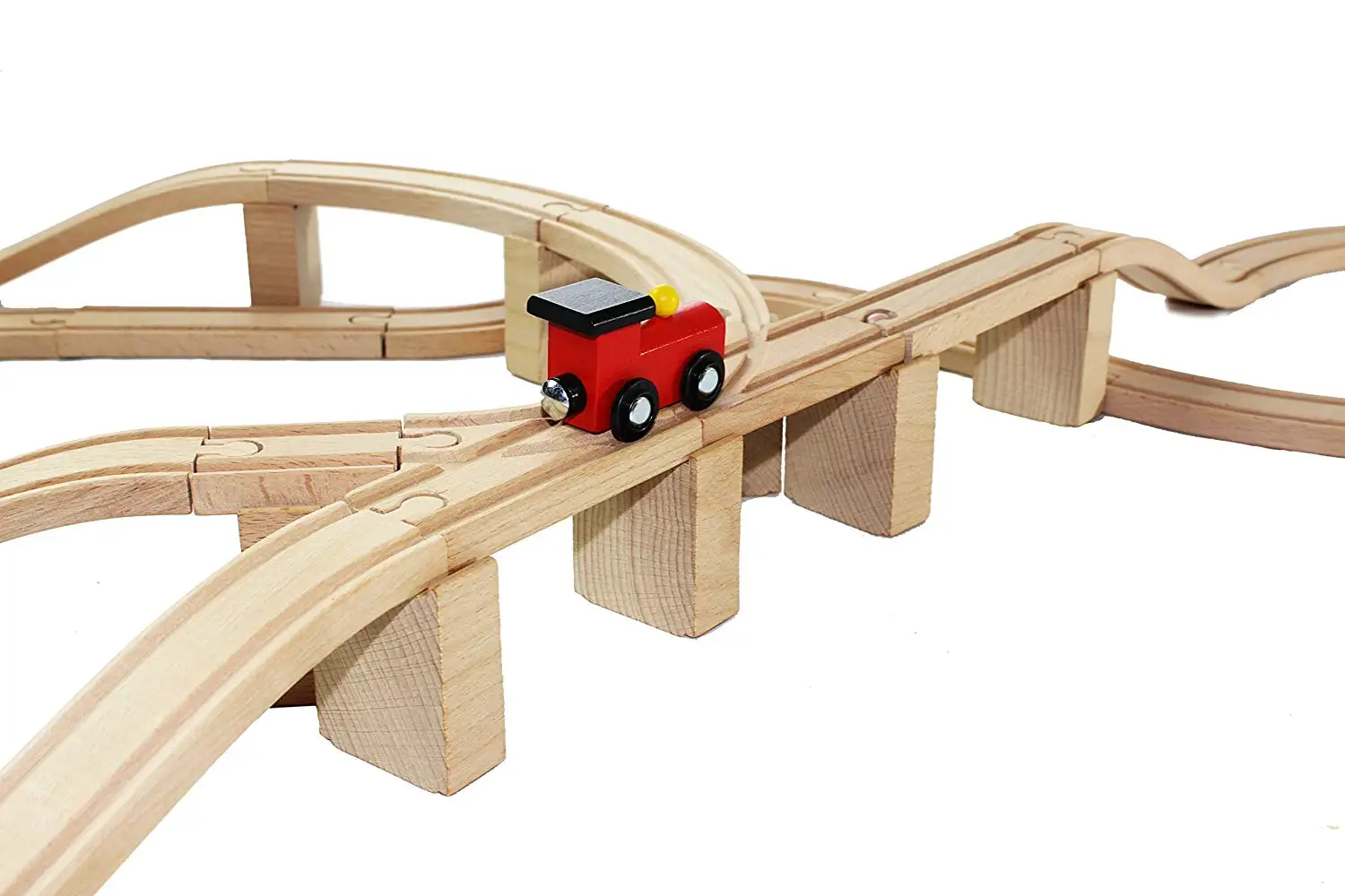 Bridge Wooden Train Railway Track *** A Large Wooden Viaduct 