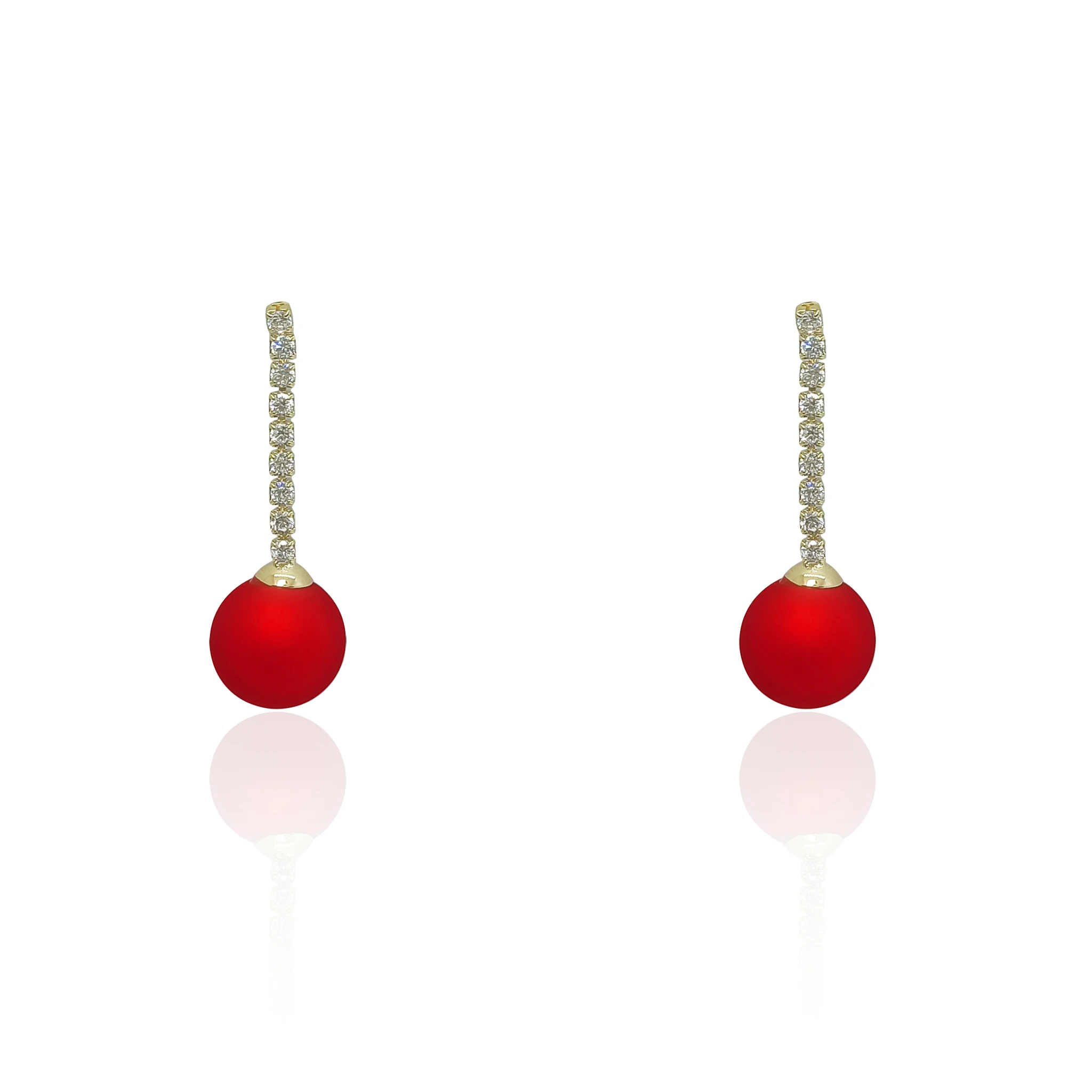 
New Year top sale fashion girl earrings luckly 