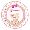 Pink ground lovely baby mass manufacture craft present paper card