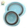 BPA Free Good Quality Plastic Collapsible Colander 2 sets, Kitchen Foldable Silicone Strainer