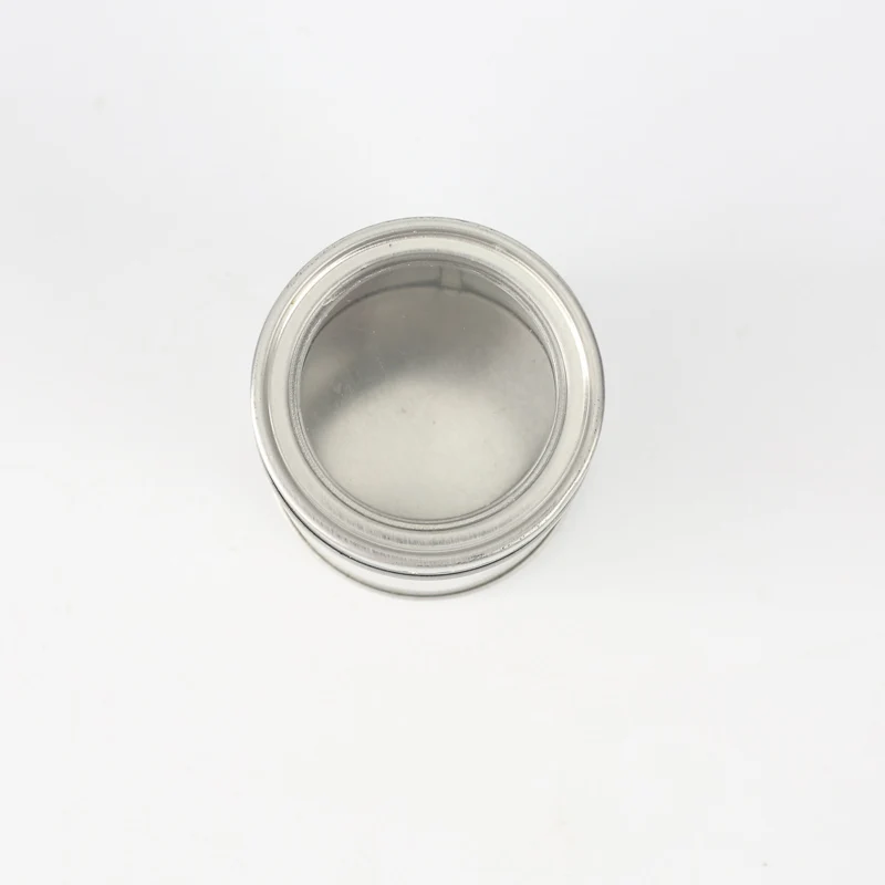 Gold supplier wholesales round spice metal tin box with  window