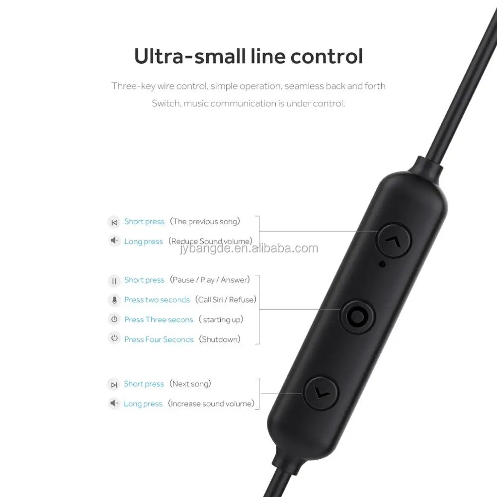 Stylish Gift In-ear Ultra Light Running Headphones Bass Earphone Sports Wireless Headset Hang neck type Stereo wire - ANKUX.COM