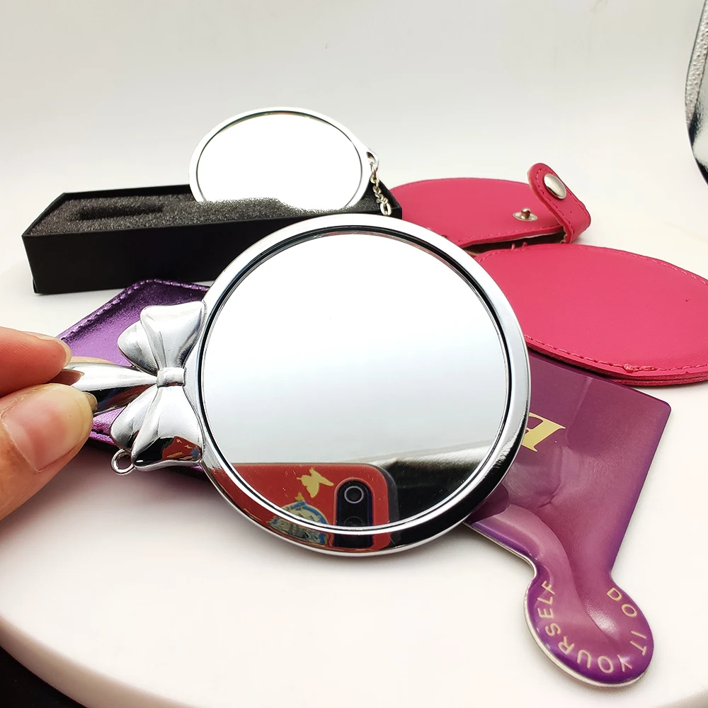 Custom High Quality Handy Make Up Personalized Handheld Mirror Cosmetic 