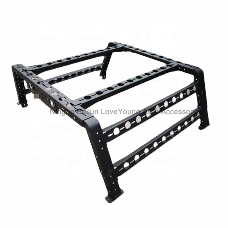 Adjustable Steel Pickups Racks For Trucks With Lights Power Finish