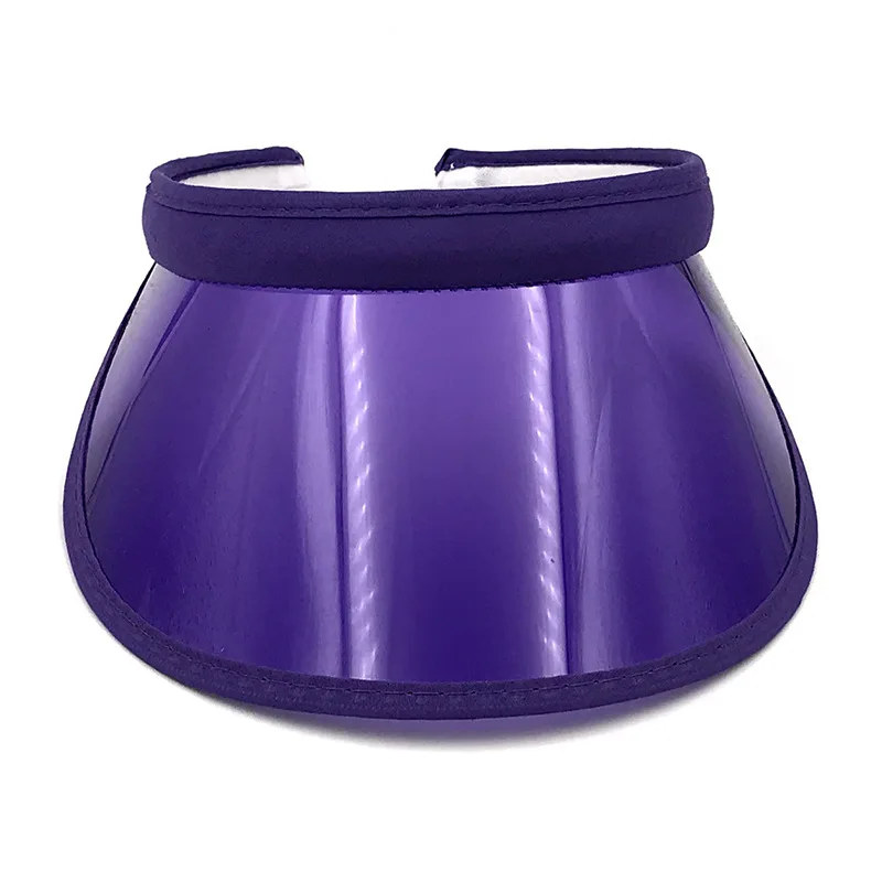 New Arrive Fashion Blank Pvc Visors Colorful Choice Cheap Plastic Sun