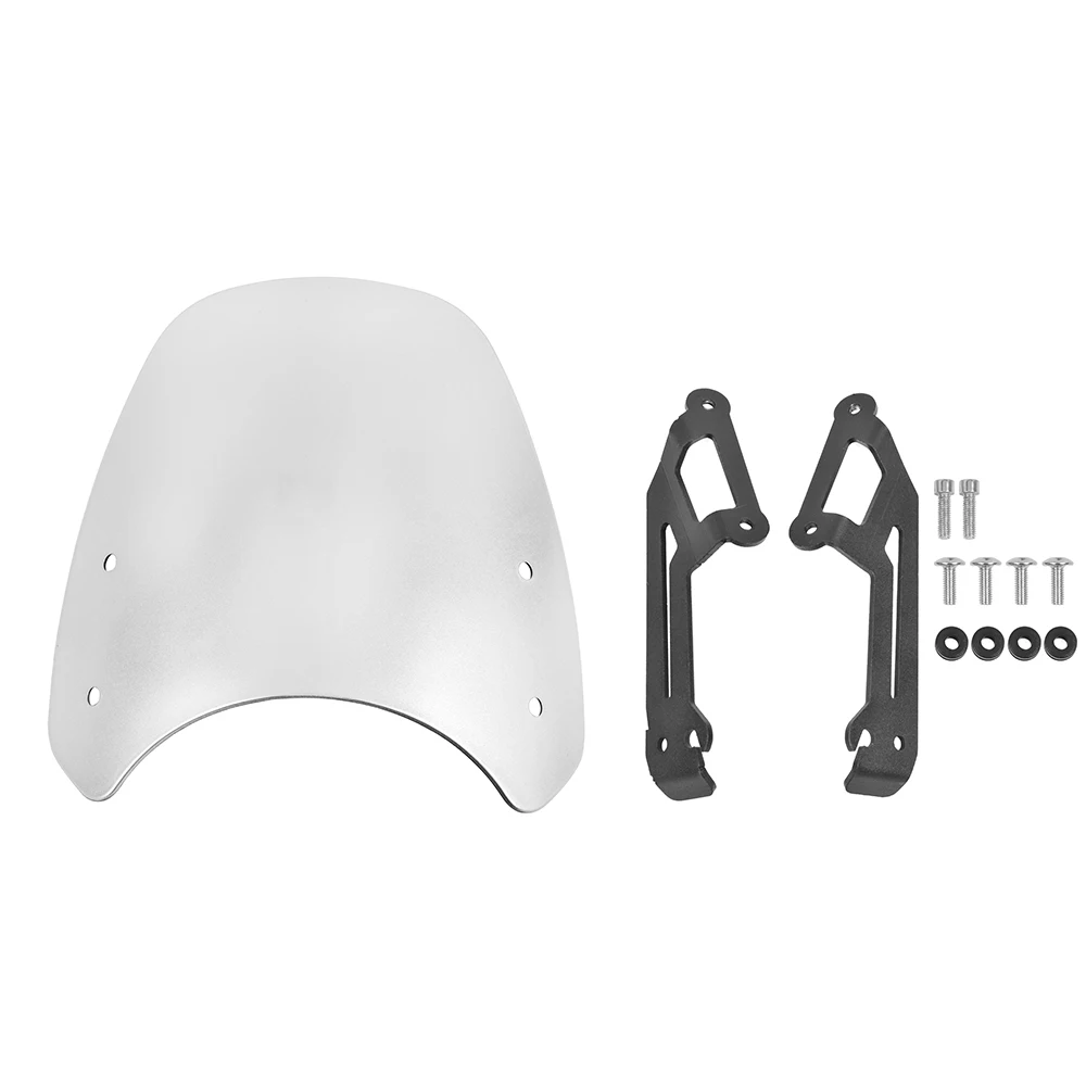 Realzion Motorcycle Windshield Windscreen Flyscreen Wind Deflector For