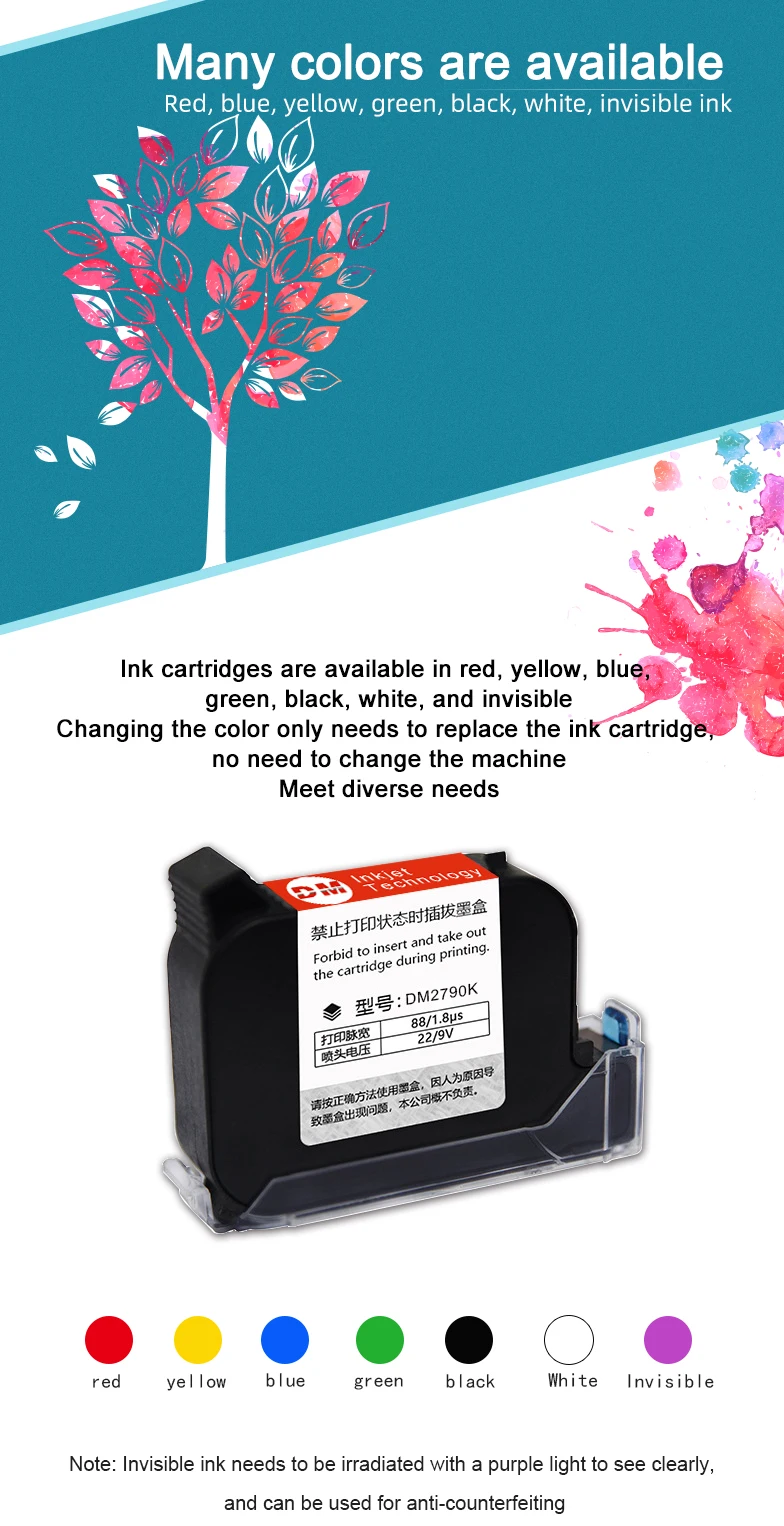 Industrial Quickdry Ink Cartridges Nozzle Nonblocking Imported Oil