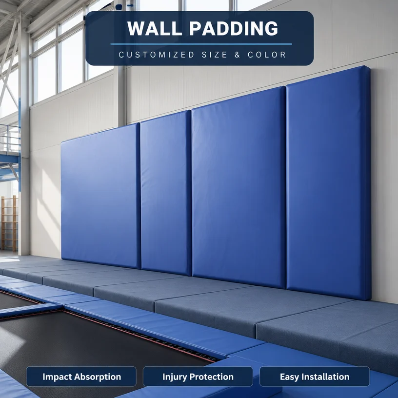 Gymnasium Wall Padding PVC Waterproof Anti Impact Safety Panels for Gymnastic Training