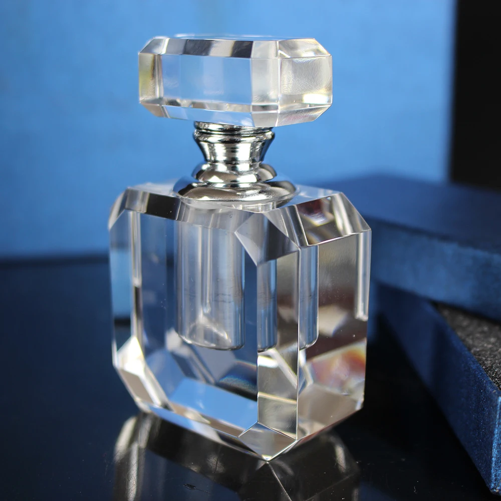 Zarte Parfümflasche Aus Kristallglas, 6ml – Dekorativ & Praktisch Für Unterwegs, Mit Glasstab