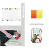 skid design dual front non-absorbent kitchen plastic cutting board