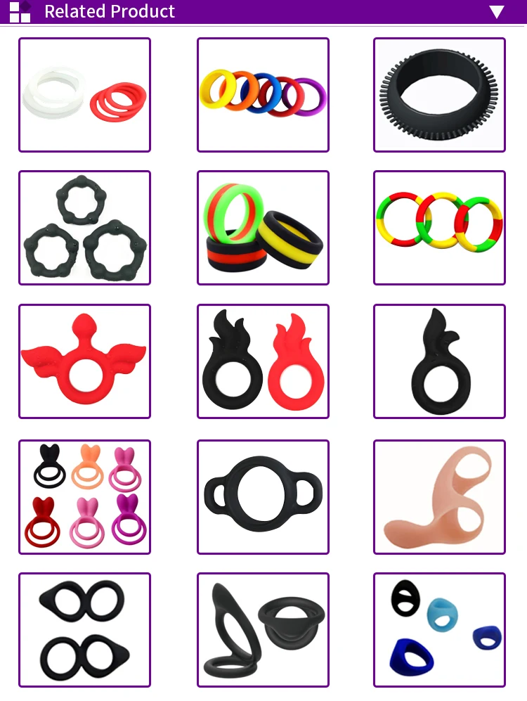 50mm Silicone G spot Waterproof Penis Cock Ring for Men Adult Sex Toys