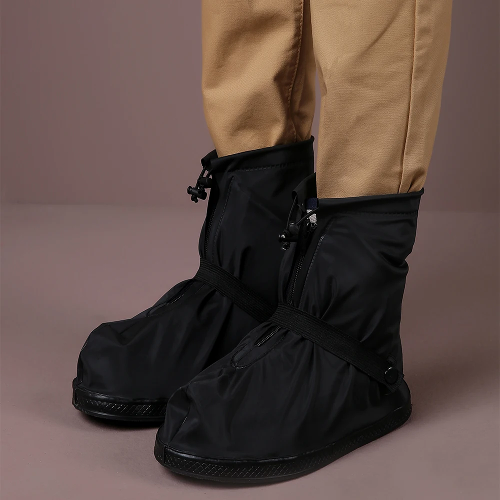 YMTECH Waterproof Shoe Covers Reusable Rain Boots Anti-Slip Cycling Overshoes 