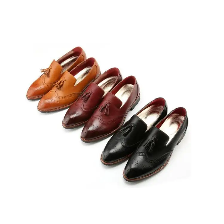 New arrivals men business dress shoes wholesale casual genuine leather shoes gentleman pointed fashion Oxfords shoes