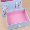Custom logo blue creative small fresh wedding candy floret festival drawer portable packing paper gift box