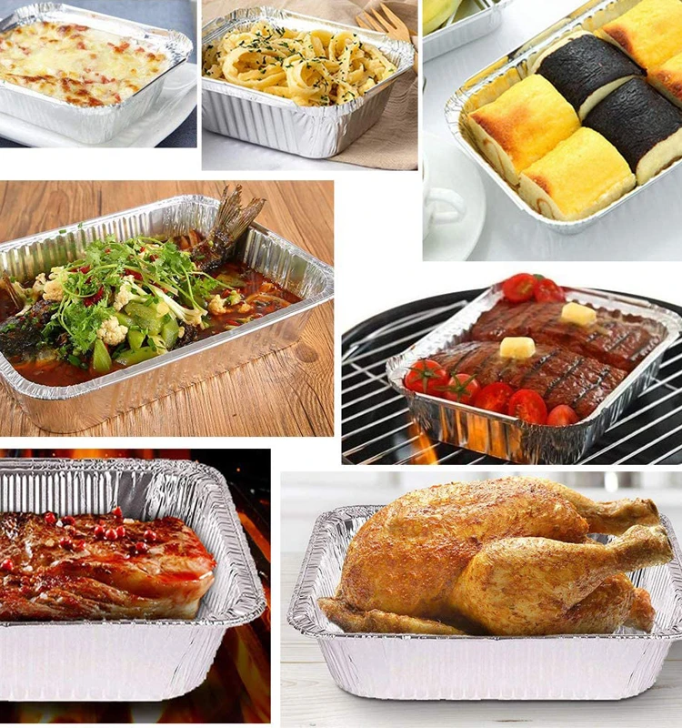 Aluminium Foil Catering Trays + Lids Medium 7000cc - Shine